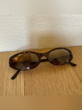 Revo Oval Tortoise Polarized Sunglasses Y2K